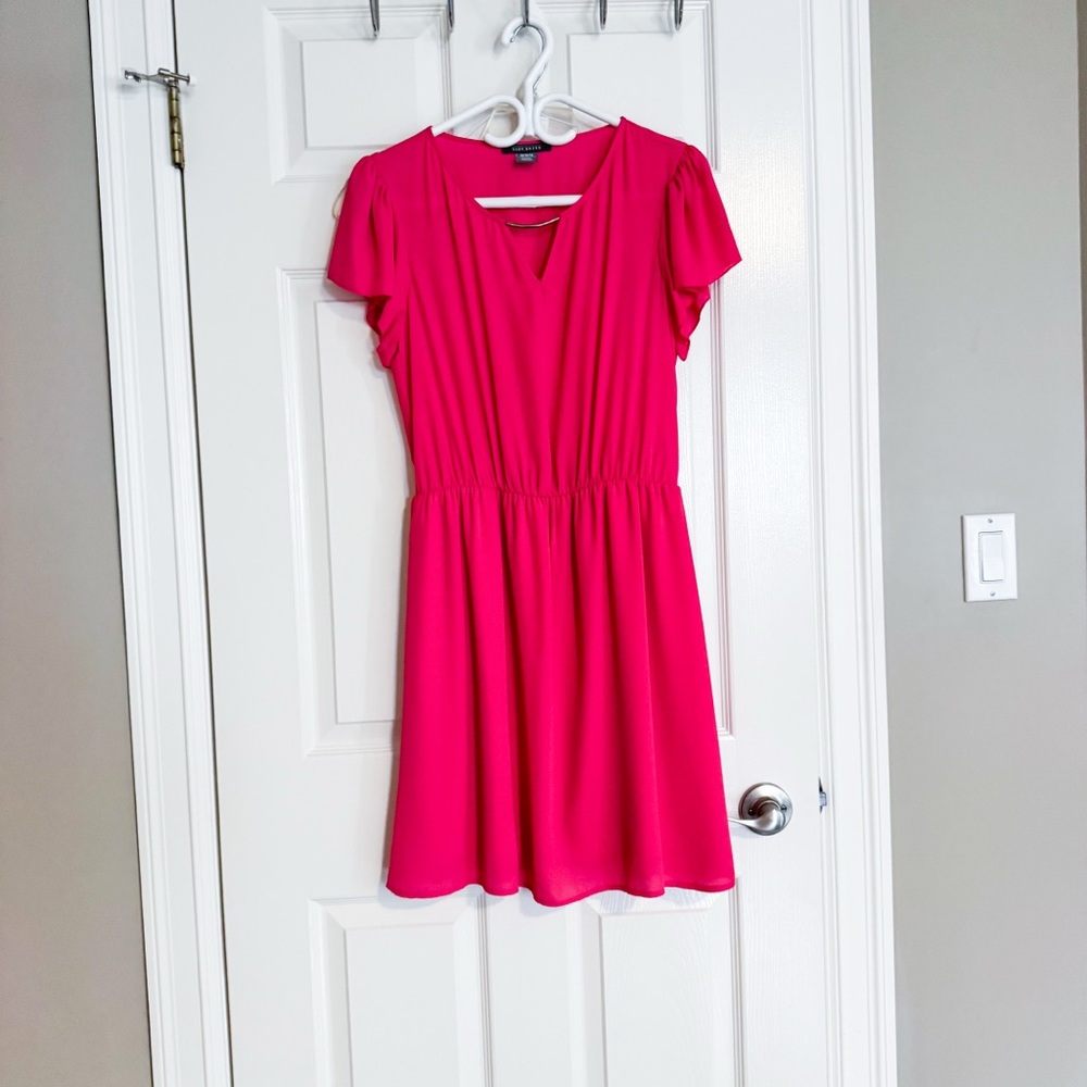 Suzy Shier Twee Barbie Core Vibrant Pink Dress, Size M, ptp 18”